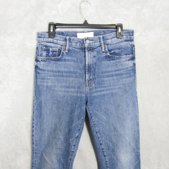 MOTHER Superior The Insider Ankle Blue Denim Jeans Women's Size 28 - Picture 2 of 12